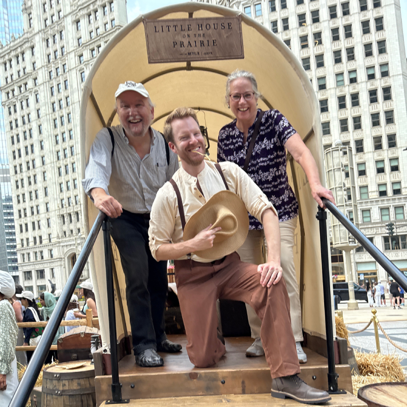 Don, Kate, Wagon Driver at Little House Pop-Up